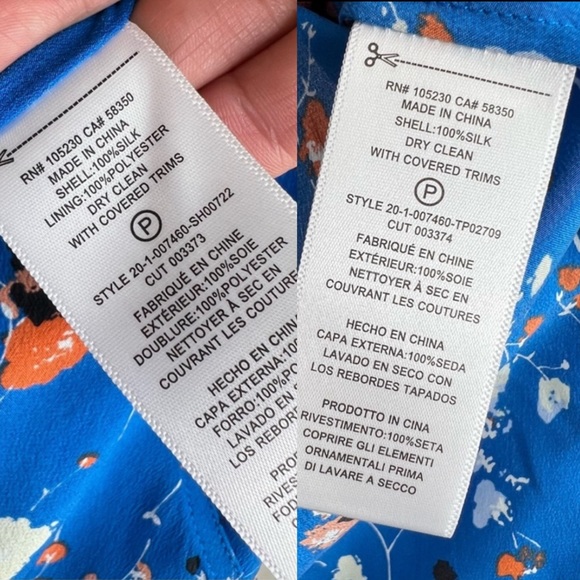 Equipment 2pc Set Floral Print Silk Top size XS Floral Silk Shorts size 6 - Picture 6 of 9